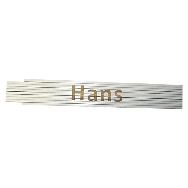 Zollstock Hans 2 M Weiß Zollstock