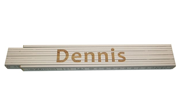 Zollstock Dennis 2 M Weiß Zollstock