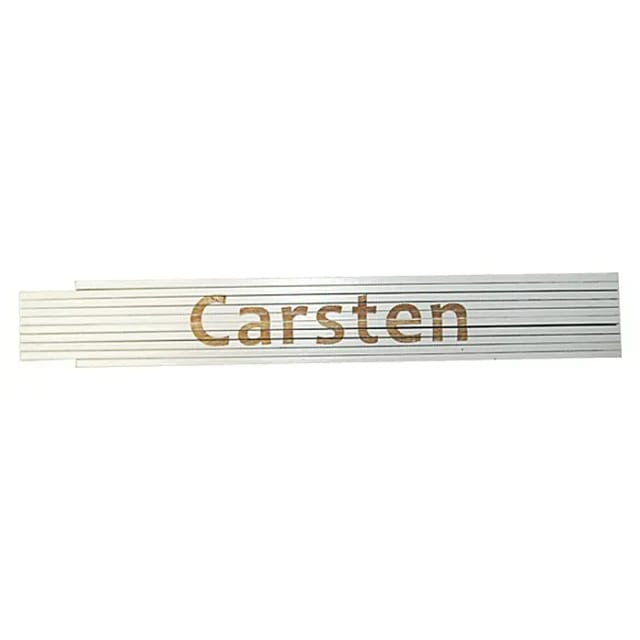 Zollstock Carsten 2 M Weiß Zollstock