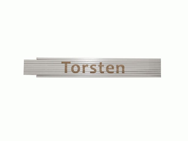 Zollstock Torsten 2 M Weiß Zollstock