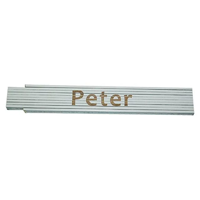 Zollstock Peter 2 M Weiß Zollstock