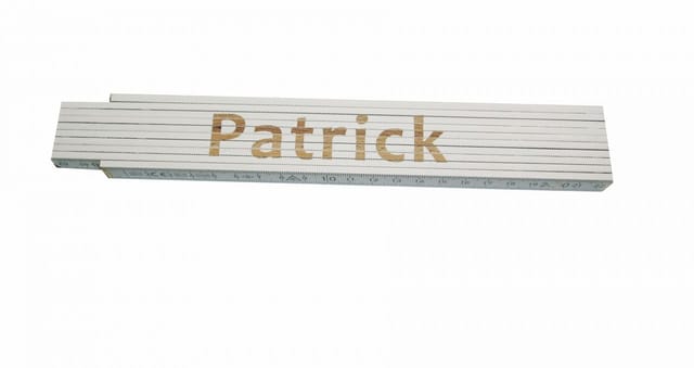 Zollstock Patrick 2 M Weiß Zollstock