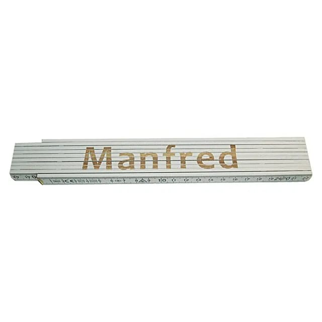 Zollstock Manfred 2 M Weiß Zollstock