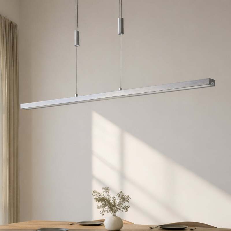 [gebraucht] B-ware Lucande Led-hängeleuchte Myron Touchdimmer Cct Aluminium Höhenverstellbar