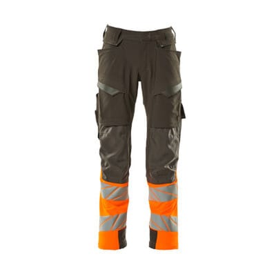 Hose Mit Knietaschen 19179-511-1814 Gr. 90c58 Dunkelanthrazit/hi-vis Orange - Mascot