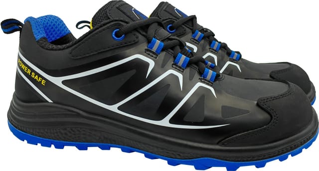 Power Safe - Sicherheitshalbschuh Tobi S1p Schwarz-blau-gelb Sicherheitsschuhe
