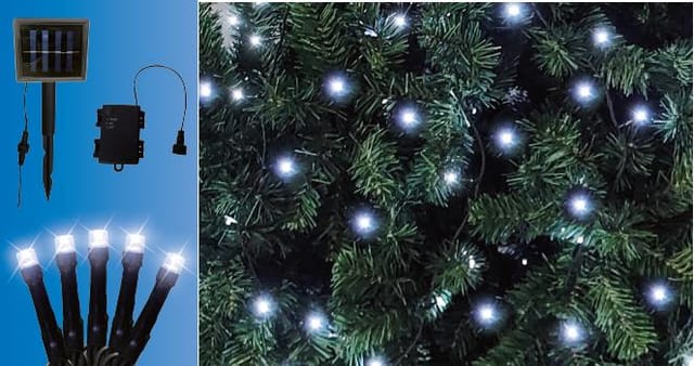 Trendline - Led-lichterkette Solar Außen 19,3 M Kaltweiß Mit Timer