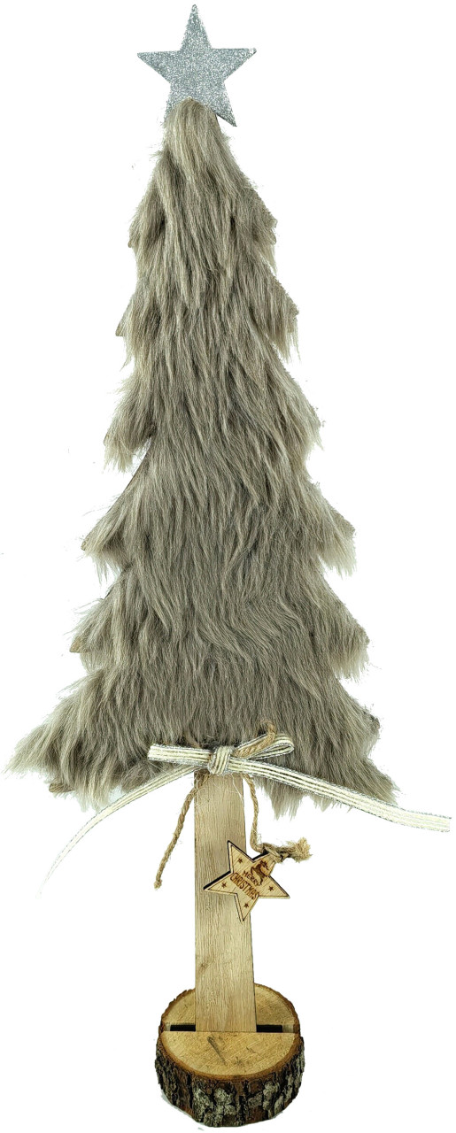 Deko Holz Tannenbaum 43 X 5 X 13,5 Cm Braun Figur - Trendline