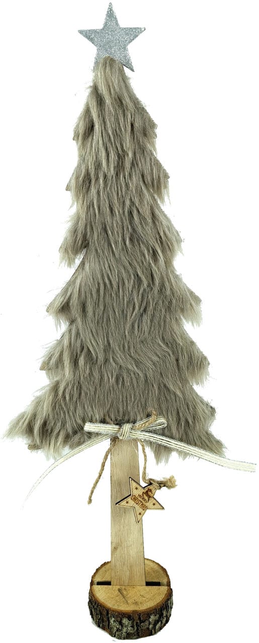 Deko Holz Tannenbaum 43 X 5 X 13,5 Cm Braun Figur - Trendline