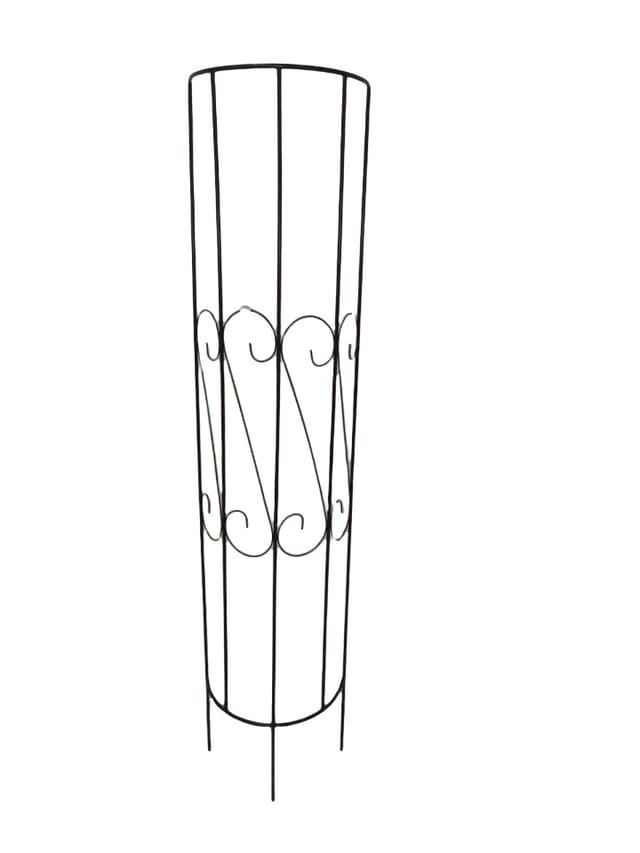 Halbrankgitter Metall Schwarz 180 Cm - Trendline