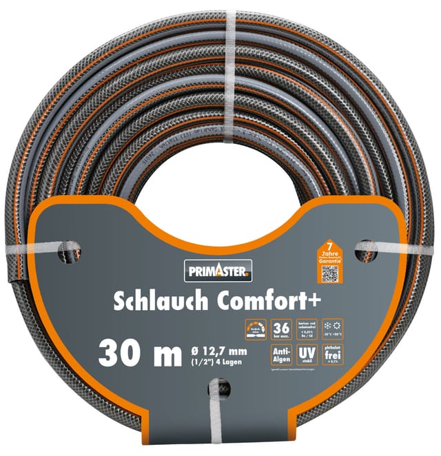 Primaster - Gartenschlauch Comfort+ 30 M Ø 12,7 Mm (1/2)