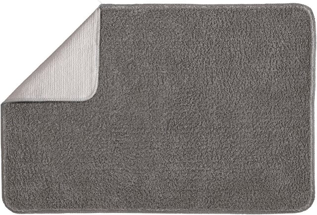 Badteppich Marco Anthrazit Polyester 70 X 120 Cm Badvorleger, Teppiche & Toilettensitzabdeckungen - Kleine Wolke