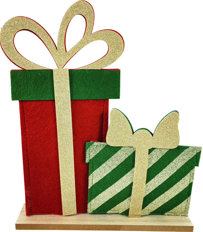 Dekofigur Holz Geschenk 41 X 52 X 35 Cm Mehrfarbig Figur - Trendline