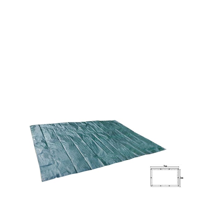 Gewebeplane 110 G/m² 2 X 3 M = 6 M² Grün Mit Ösen - Trendline