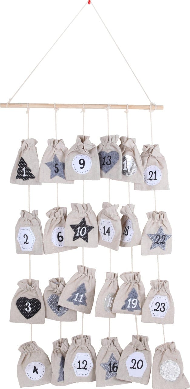 Trendline - Deko Adventskalender Holz 61 X 8 X 38 Cm Mehrfarbig Figur