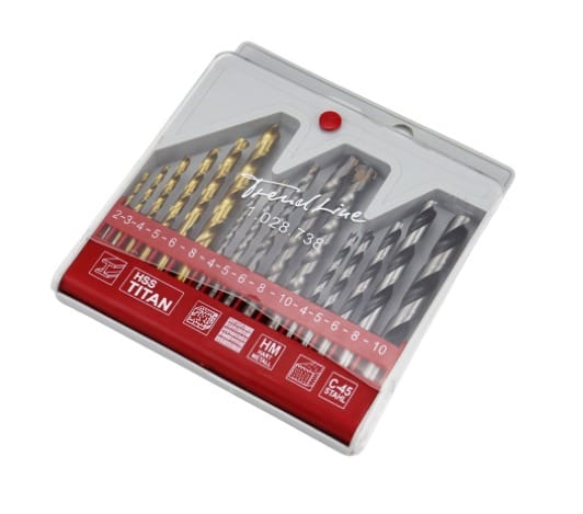 Trendline - Bohrer-set Für Metall, Beton & Holz 16-teilig Rundschaft Metallbohrer