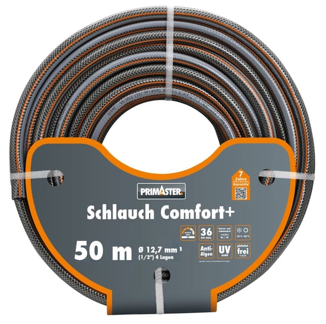 Primaster - Gartenschlauch Comfort+ 50 M Ø 12,7 Mm (1/2)