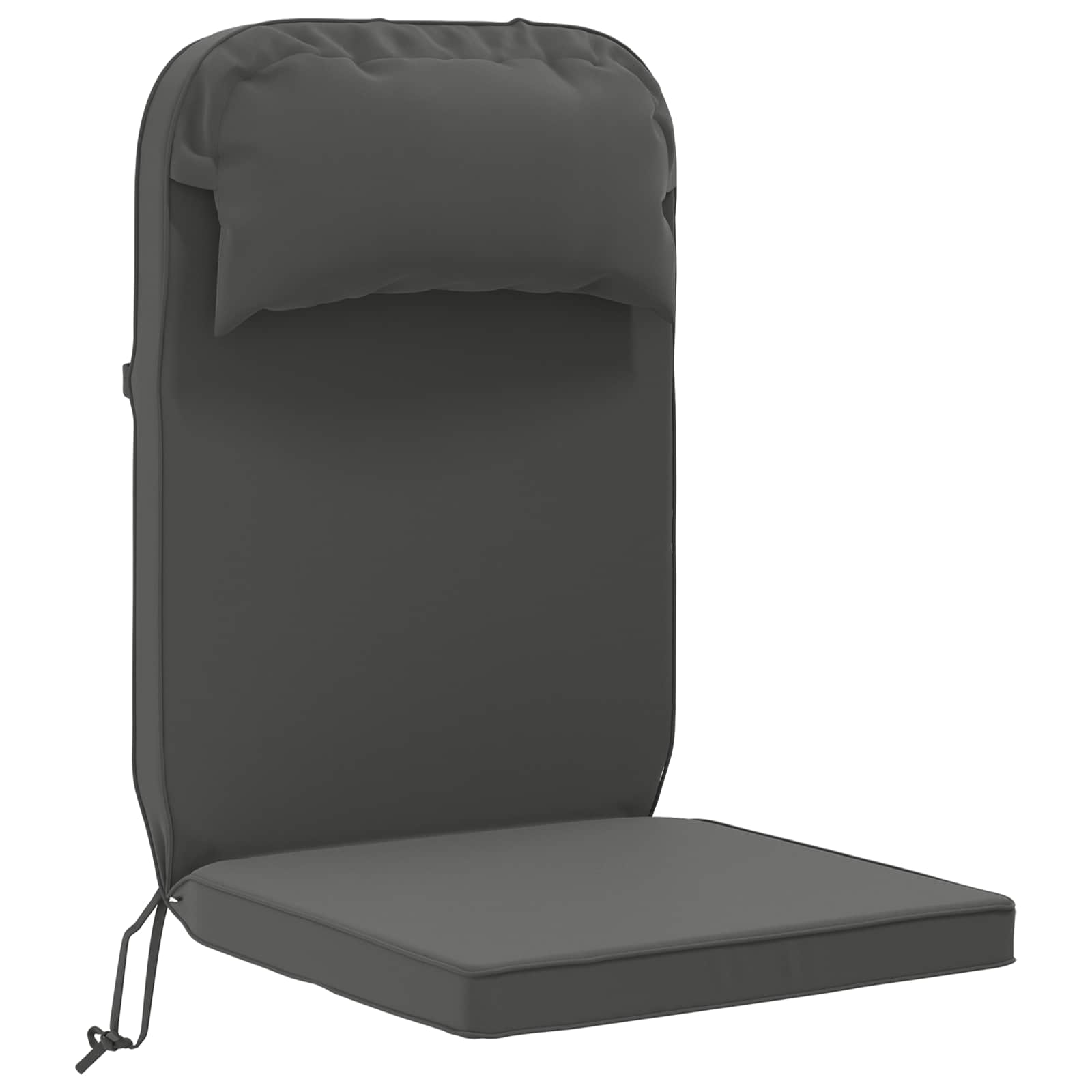 Adirondack-stuhl-auflage 100 % Polyester Anthrazit Vidaxl