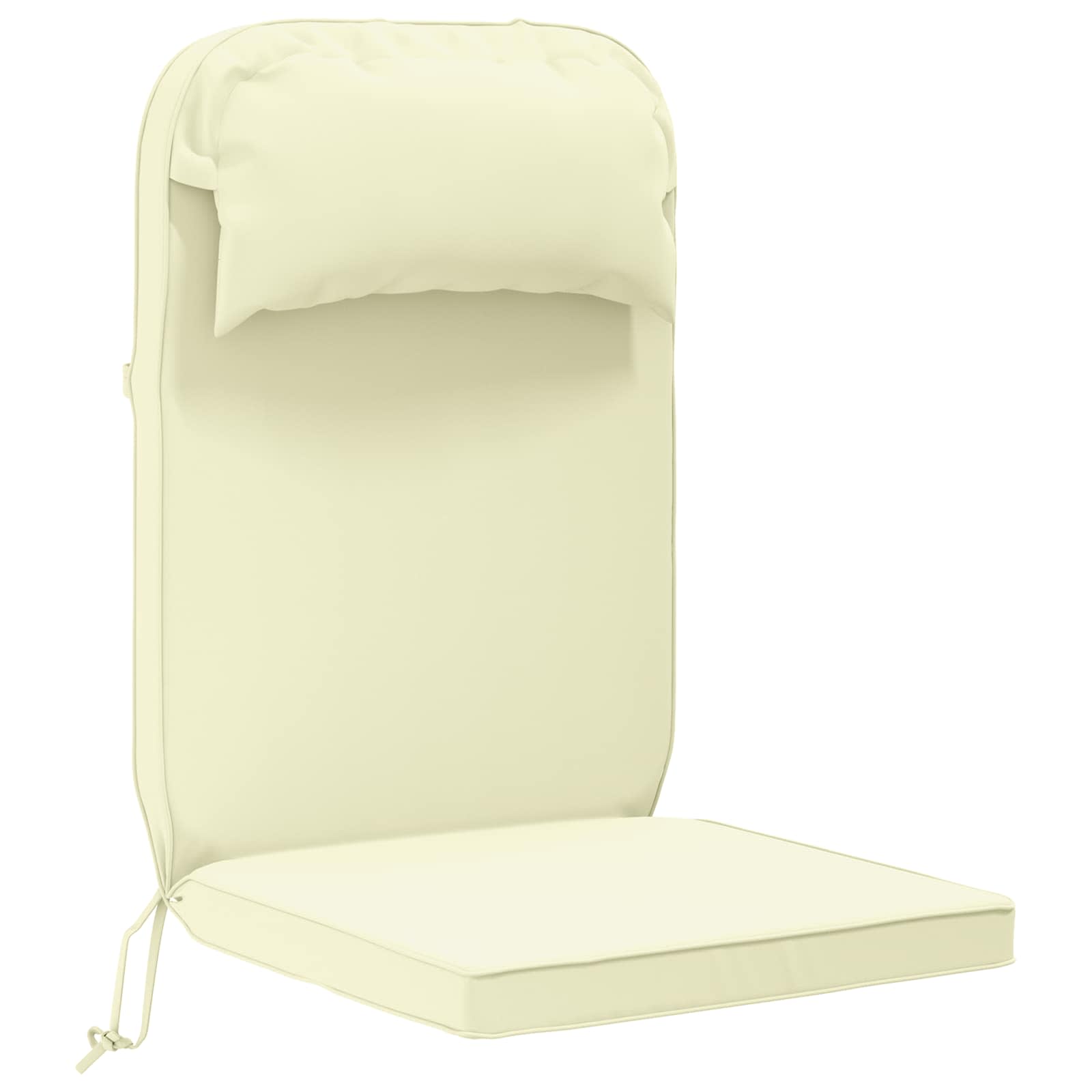 Adirondack-stuhl-auflage 100 % Polyester Creme 124 X 55 X 5 Cm Vidaxl