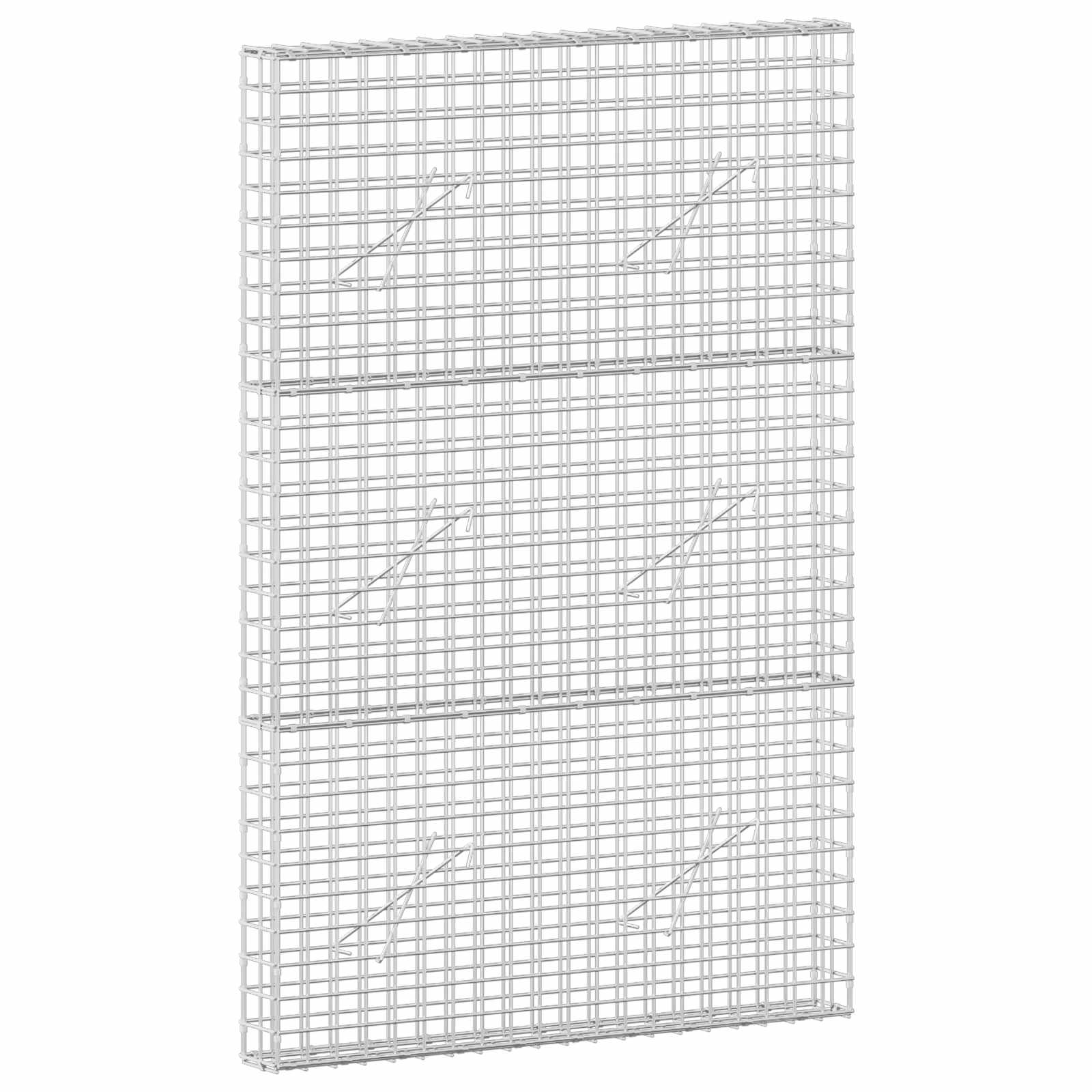 Gabione Mit 3,5 Mm Draht Und 5x5 Cm Maschen 100x10x150 Cm Vidaxl