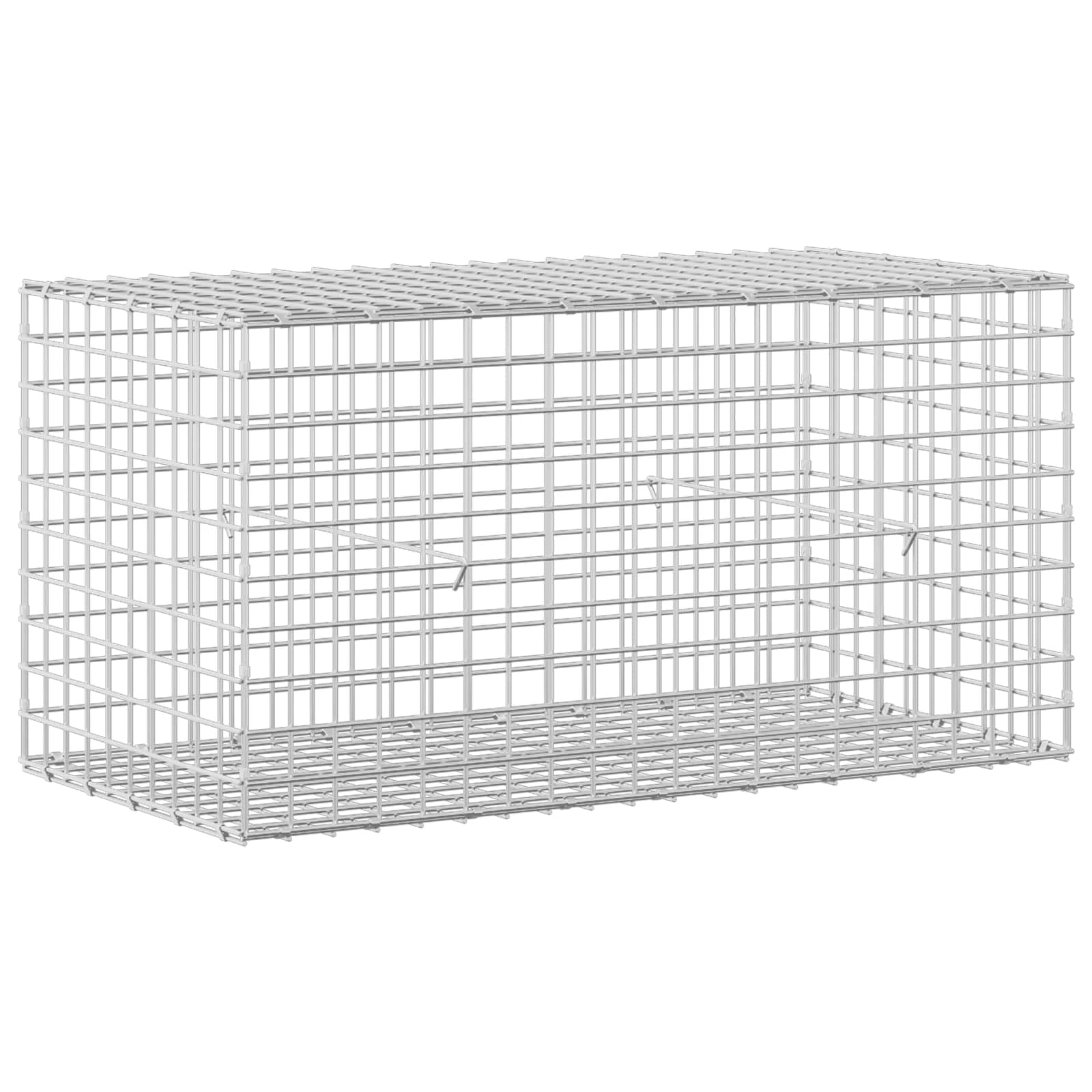 Gabione Mit 3,5 Mm Draht Und 5x5 Cm Maschen 100x50x50 Cm Vidaxl