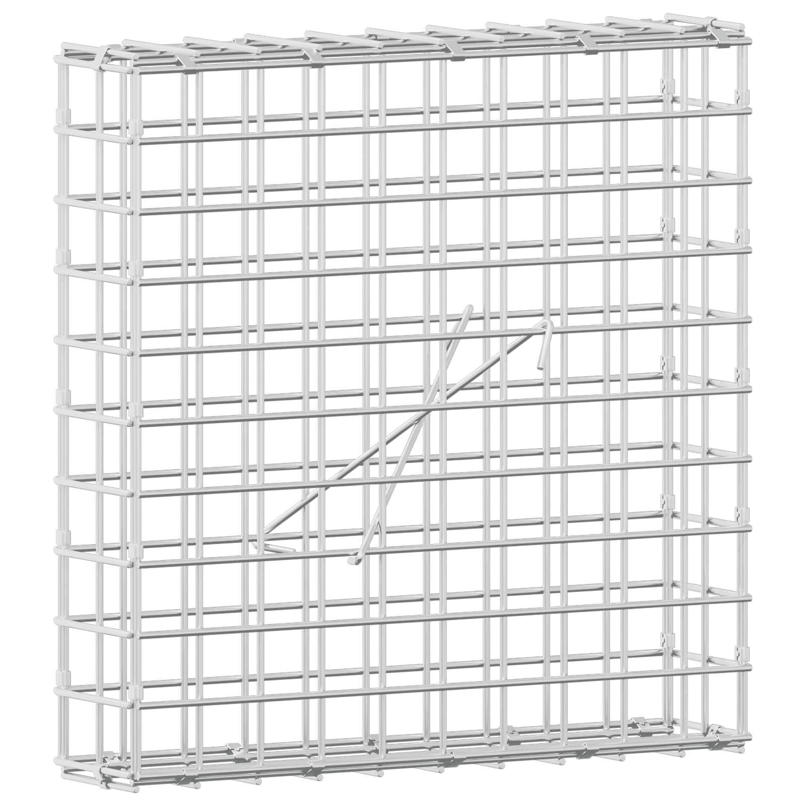 Gabione Mit 3,5 Mm Draht Und 5x5 Cm Maschen 50x10x50 Cm Vidaxl