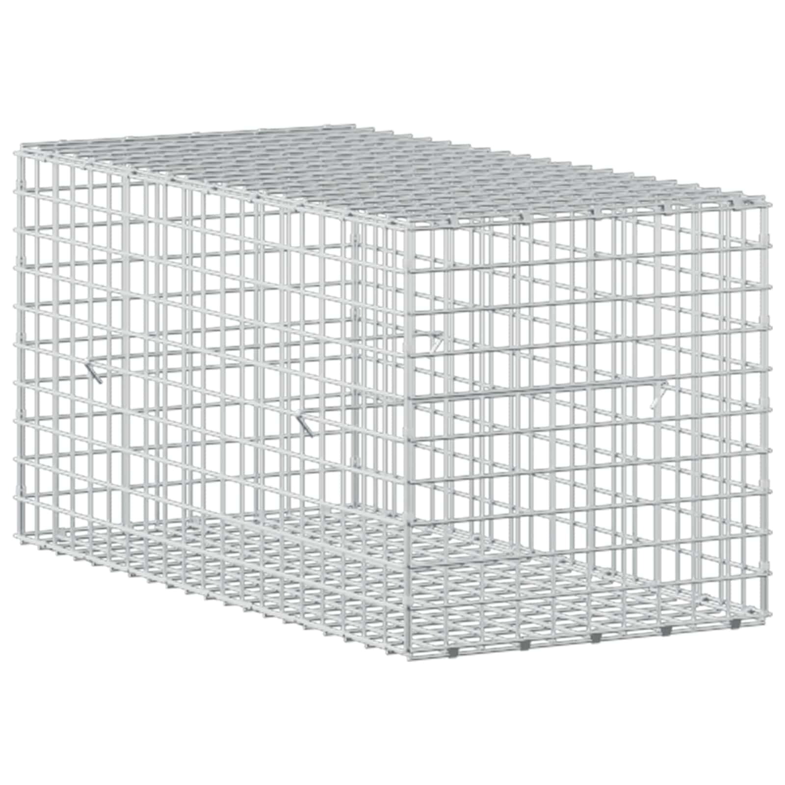 Gabione Mit 3,5 Mm Draht Und 5x5 Cm Maschen 50x100x50 Cm Vidaxl