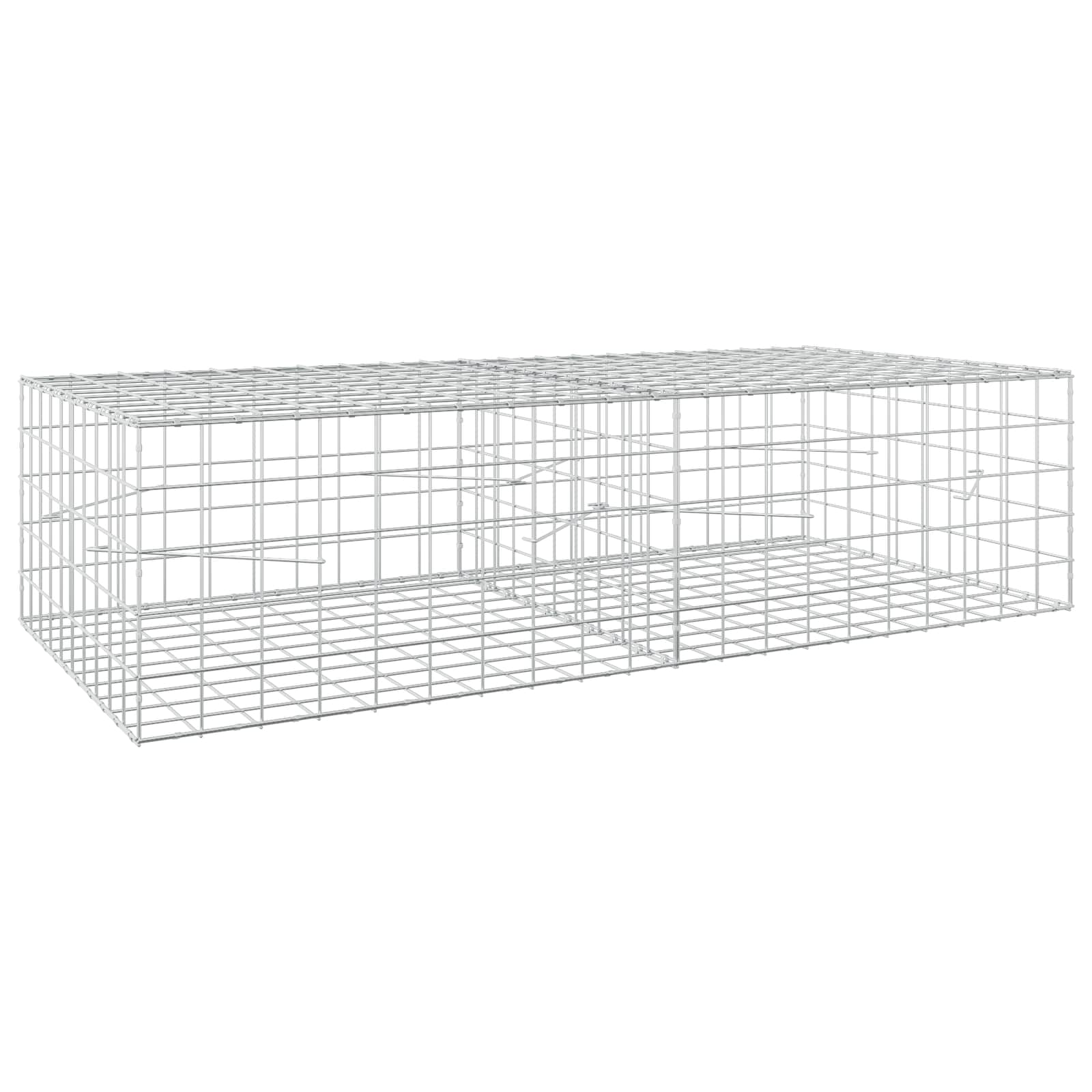 Gabione Mit 5 Mm Draht Und 10x10 Cm Maschen 200x100x50 Cm Vidaxl