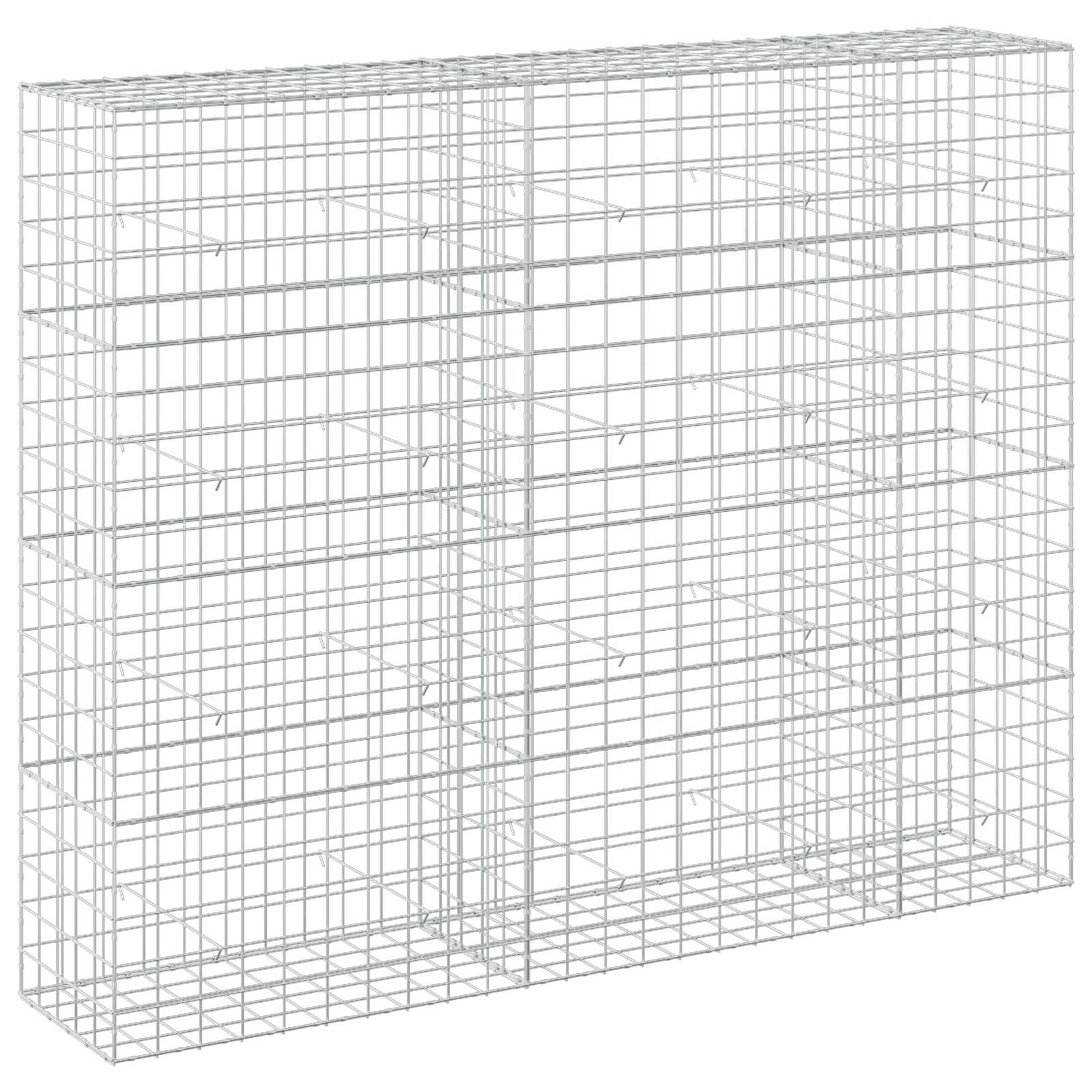 Gabione Mit 5 Mm Draht Und 10x10 Cm Maschen 250x50x200 Cm Vidaxl