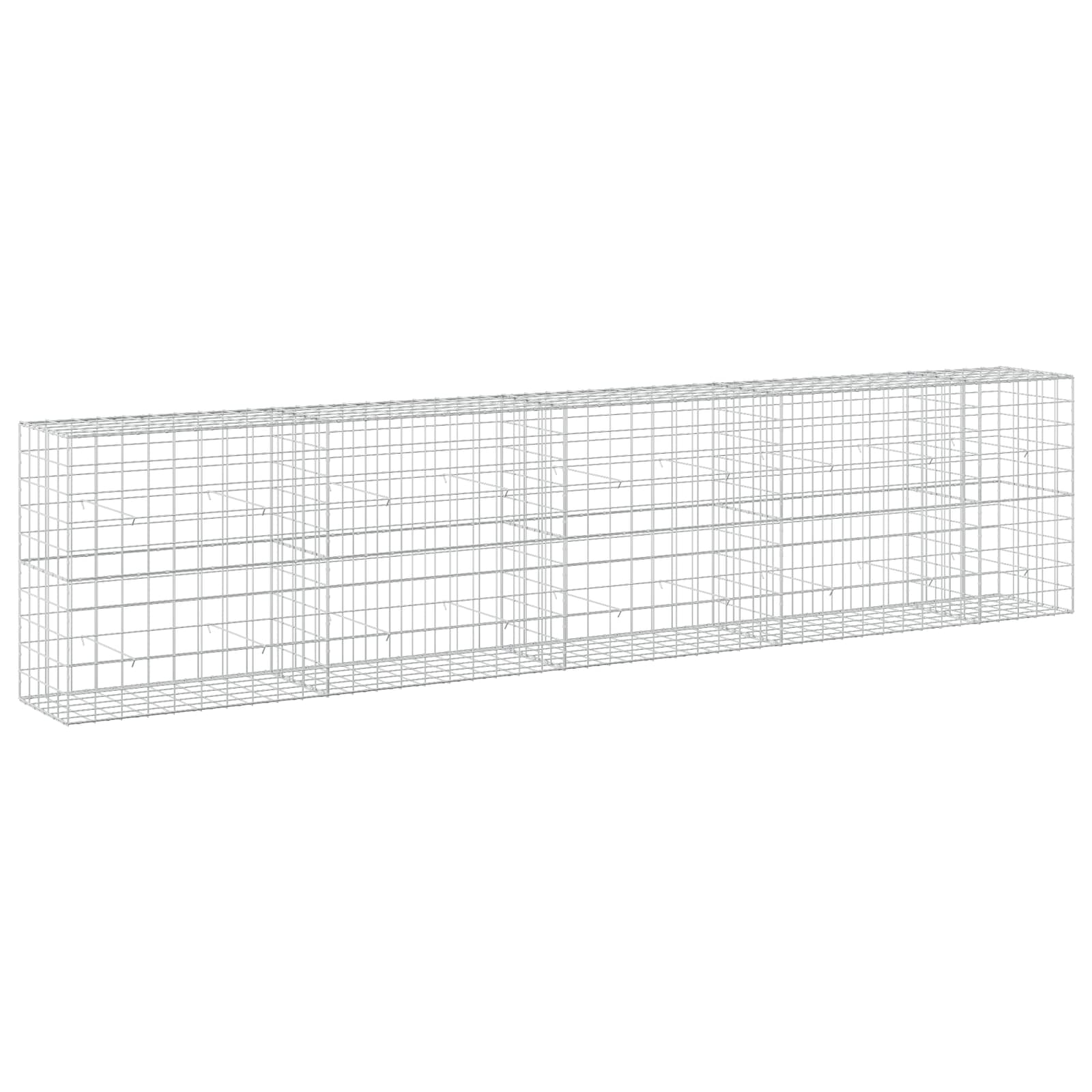Gabione Mit 5 Mm Draht Und 10x10 Cm Maschen 450x50x100 Cm Vidaxl