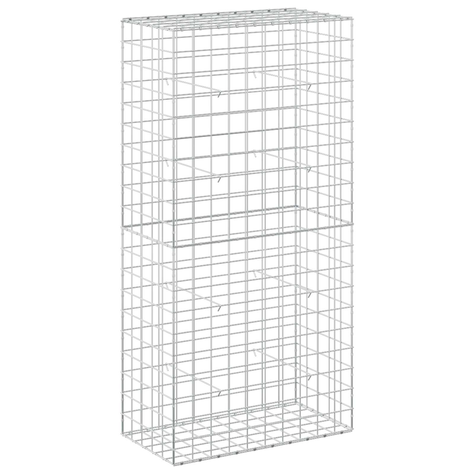 Gabione Mit 5 Mm Draht Und 10x10 Cm Maschen 50x100x200 Cm Vidaxl