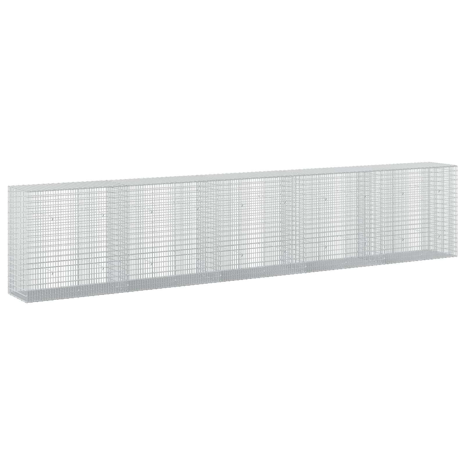 Gabione Mit 3,5 Mm Draht Und 5x2,5 Cm Maschen 500x50x100 Cm Vidaxl