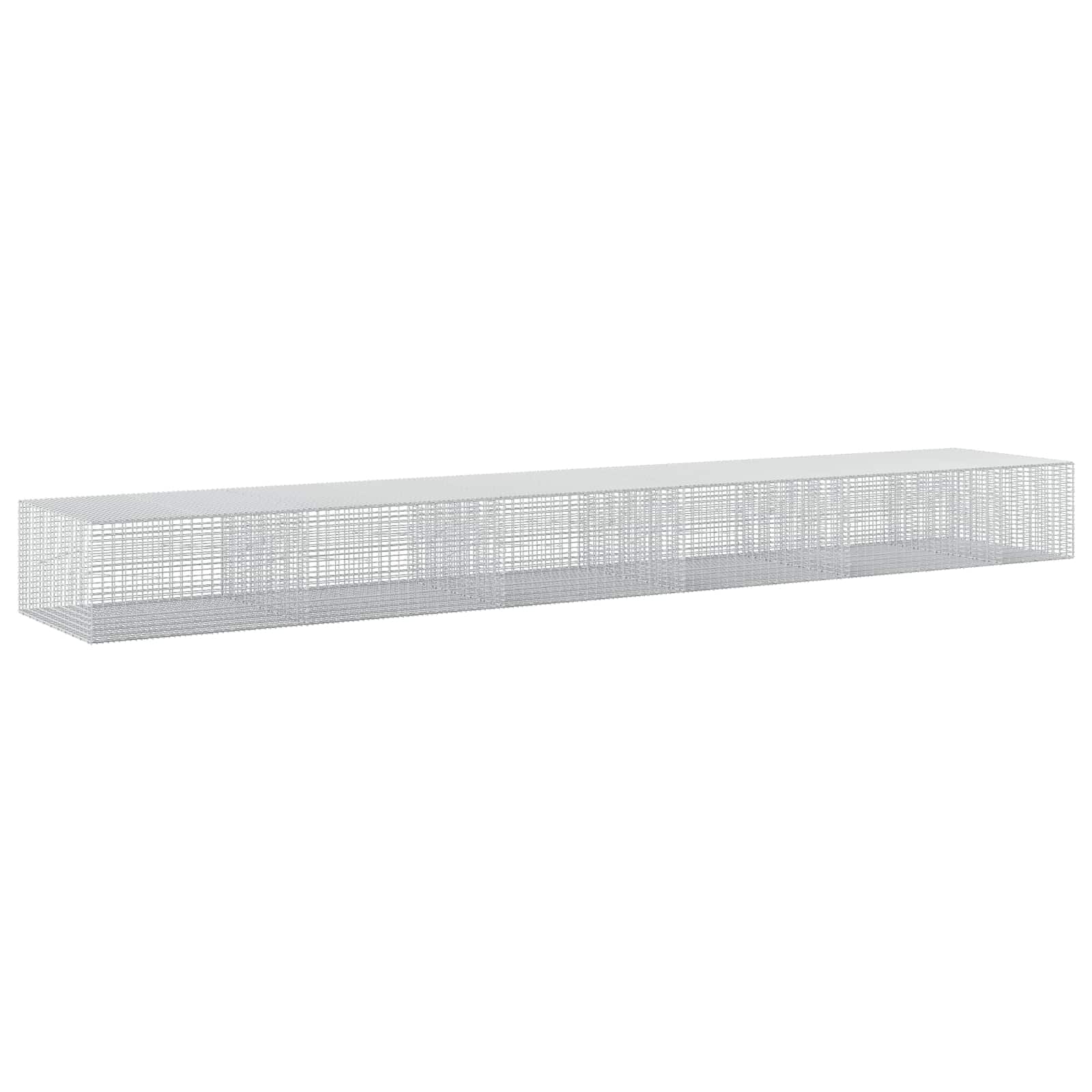 Gabione Mit 3,5 Mm Draht Und 5x2,5 Cm Maschen 550x100x50 Cm Vidaxl