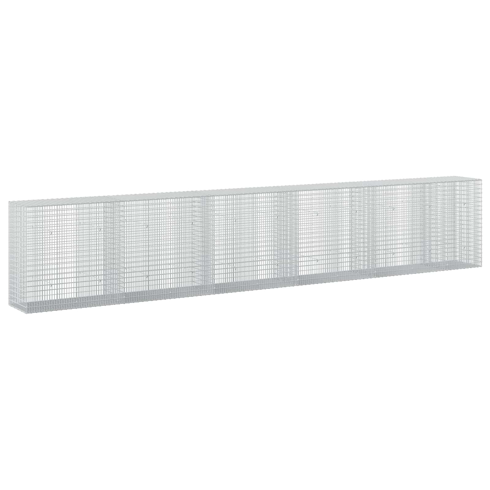 Gabione Mit 3,5 Mm Draht Und 5x2,5 Cm Maschen 550x50x100 Cm Vidaxl