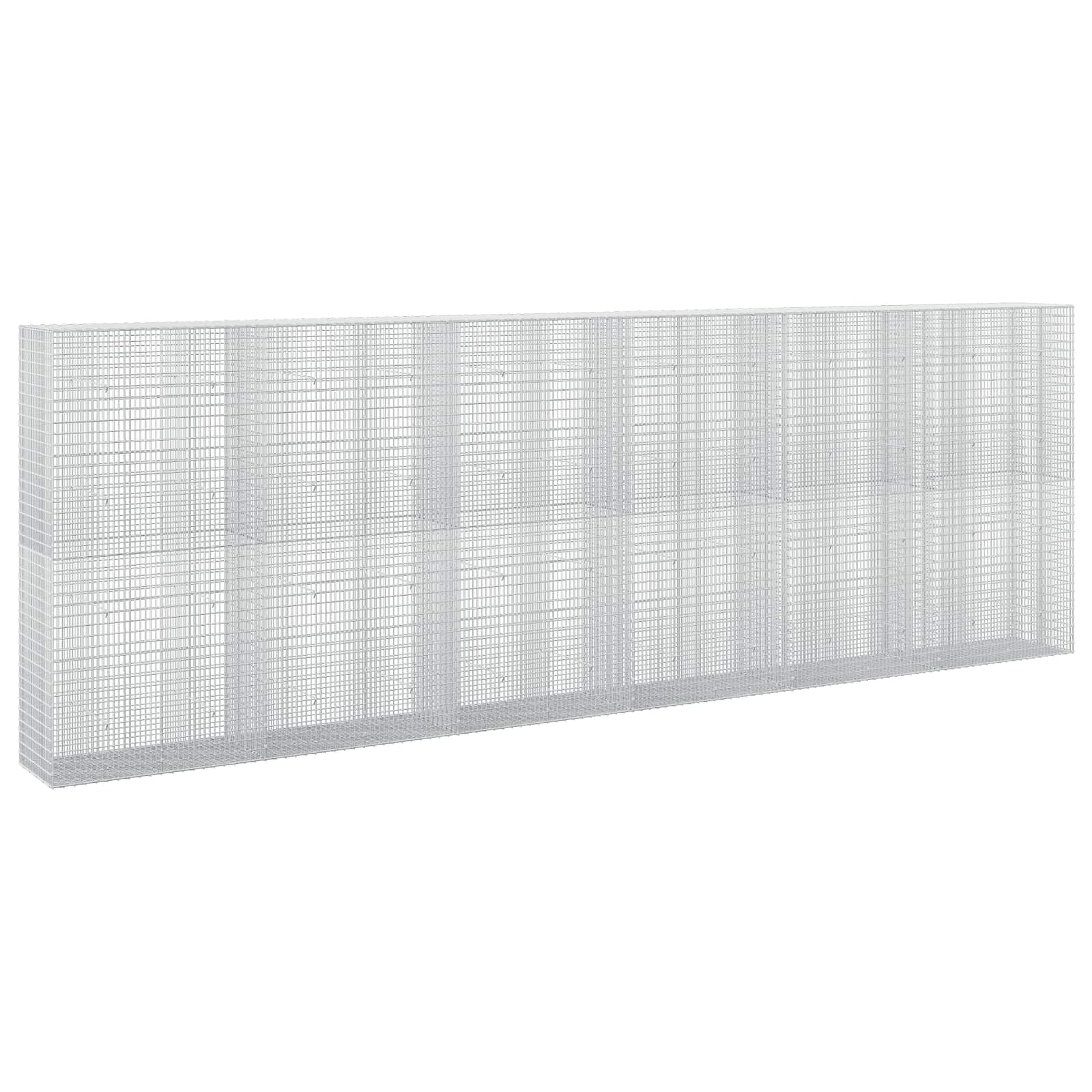 Gabione Mit 3,5 Mm Draht Und 5x2,5 Cm Maschen 600x50x200 Cm Vidaxl