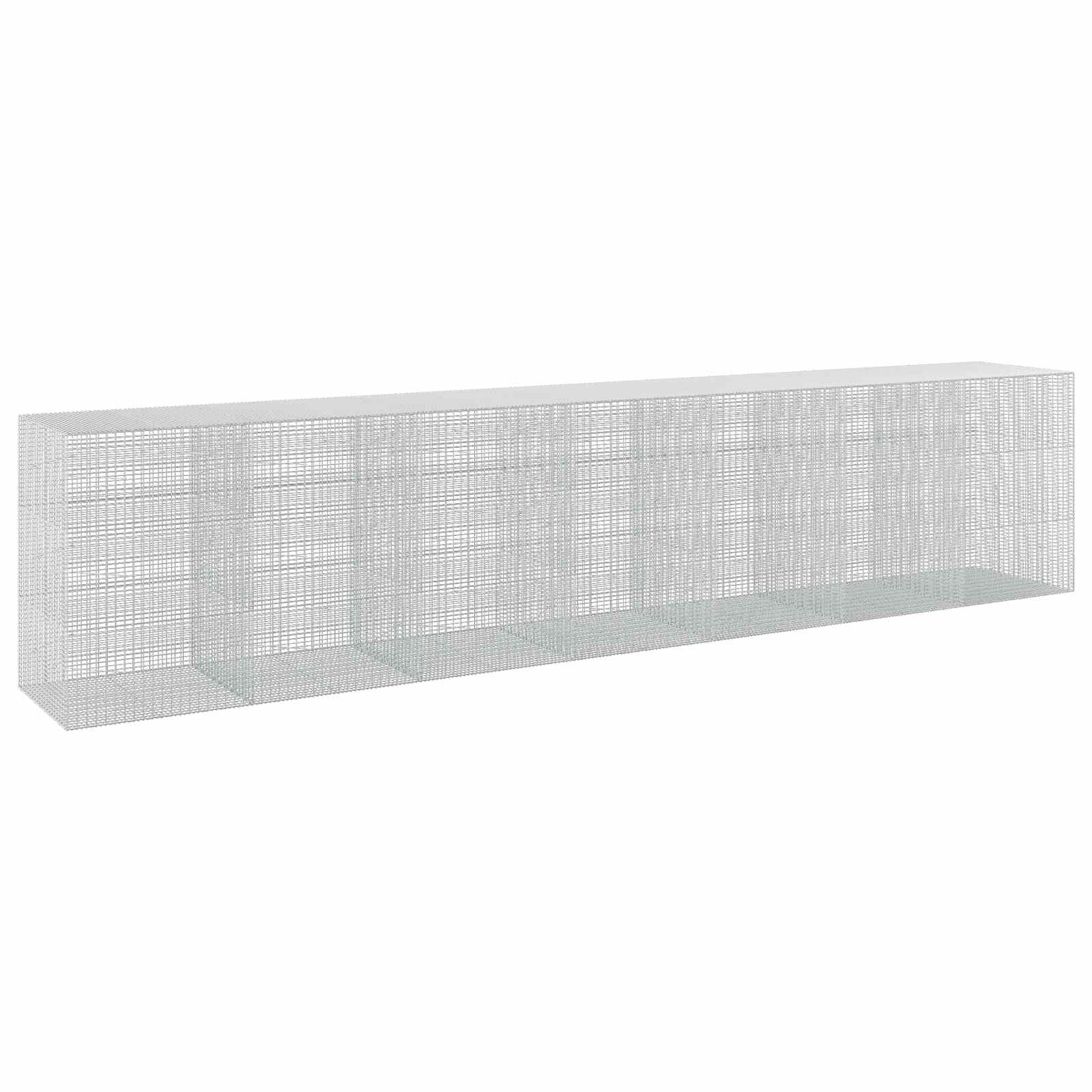 Gabione Mit 3,5 Mm Draht Und 5x2,5 Cm Maschen 700x100x150 Cm Vidaxl