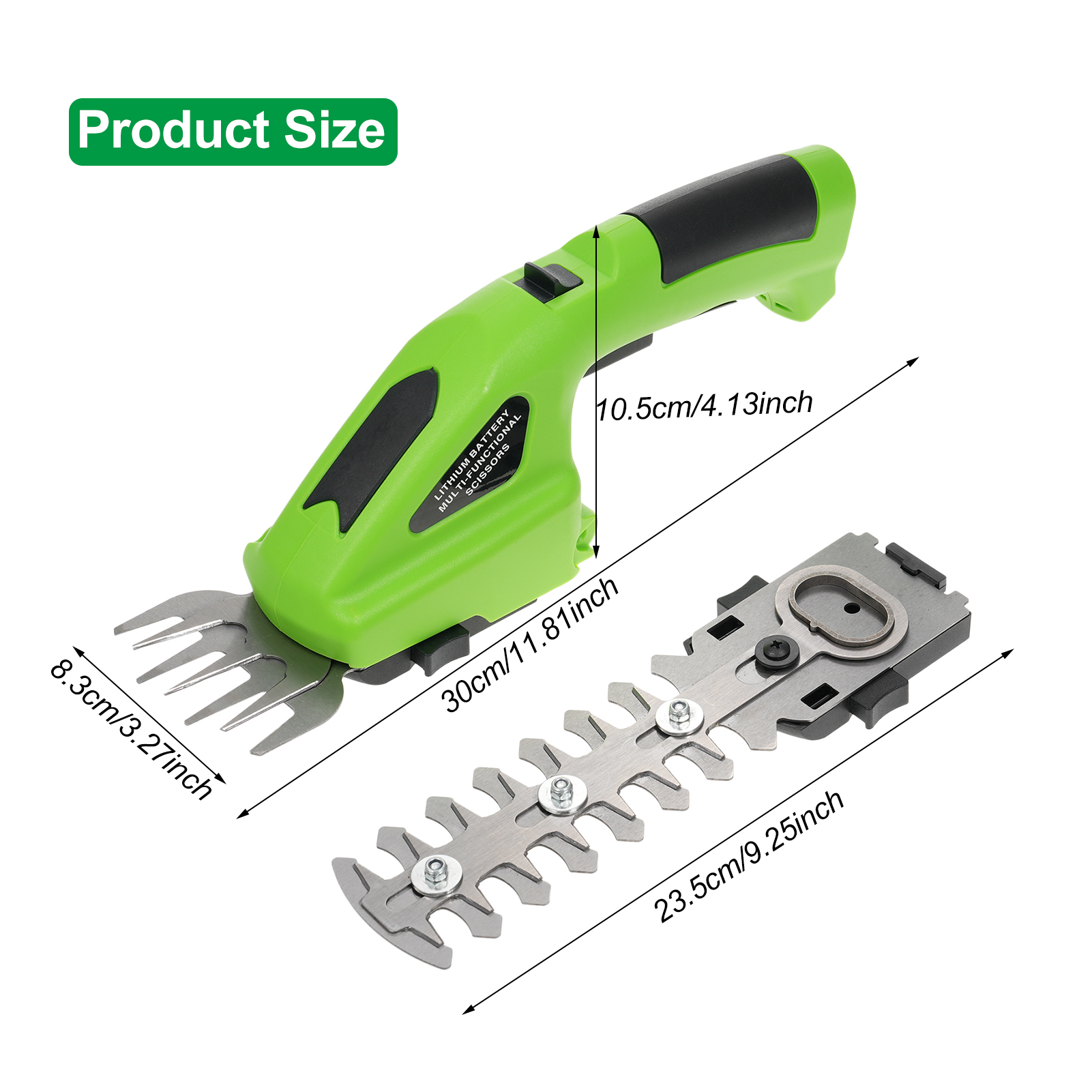 Akku-heckenschere, 2-in-1 Tragbare Heckenschere, 7,2-v-elektro-kantenschneider Mit Usb-ladekabel, Leichte Und Tragbare Grasschere Für Garten Und Rasen.