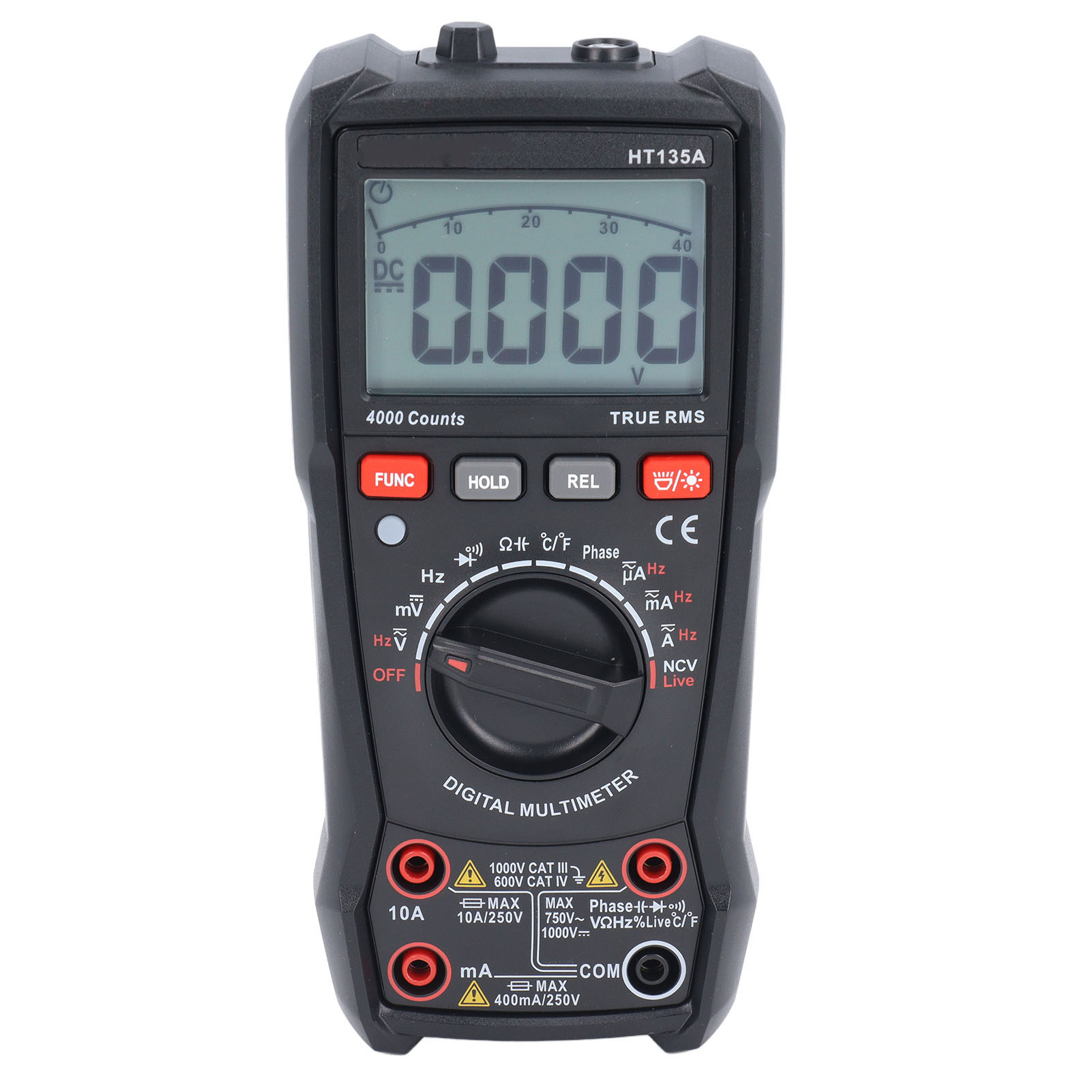 Multifunktionales Digitales Multimeter Mit 4000 Zählern, Automatischer, Intelligenter, Anti-burn-funktion, Ohmmeter, Voltmeter Und Amperemeter.