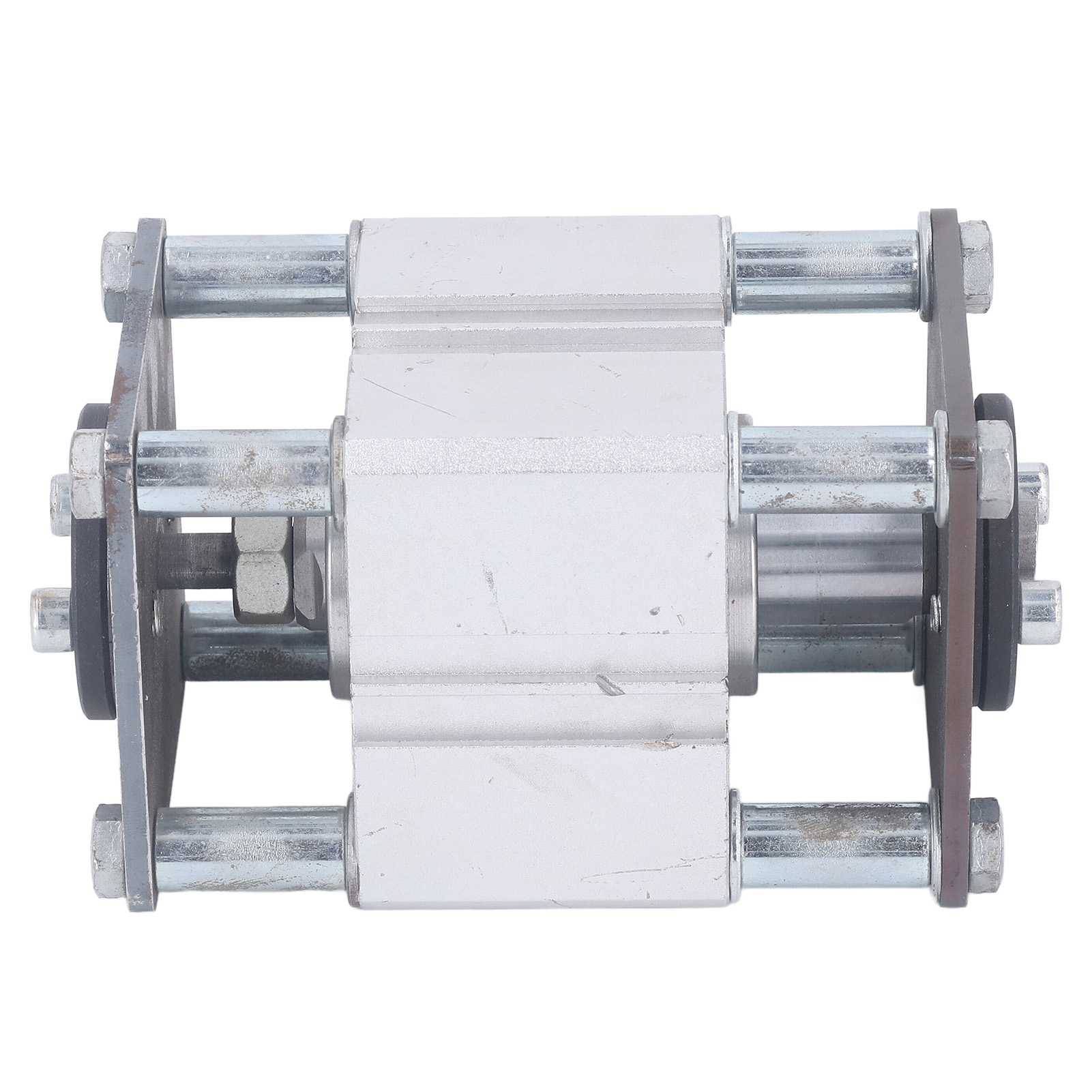 3-in-1 Pneumatische Kantenanleimmaschine Aus Legiertem Stahl, Mit Bohr- Und Führungsvorrichtung.