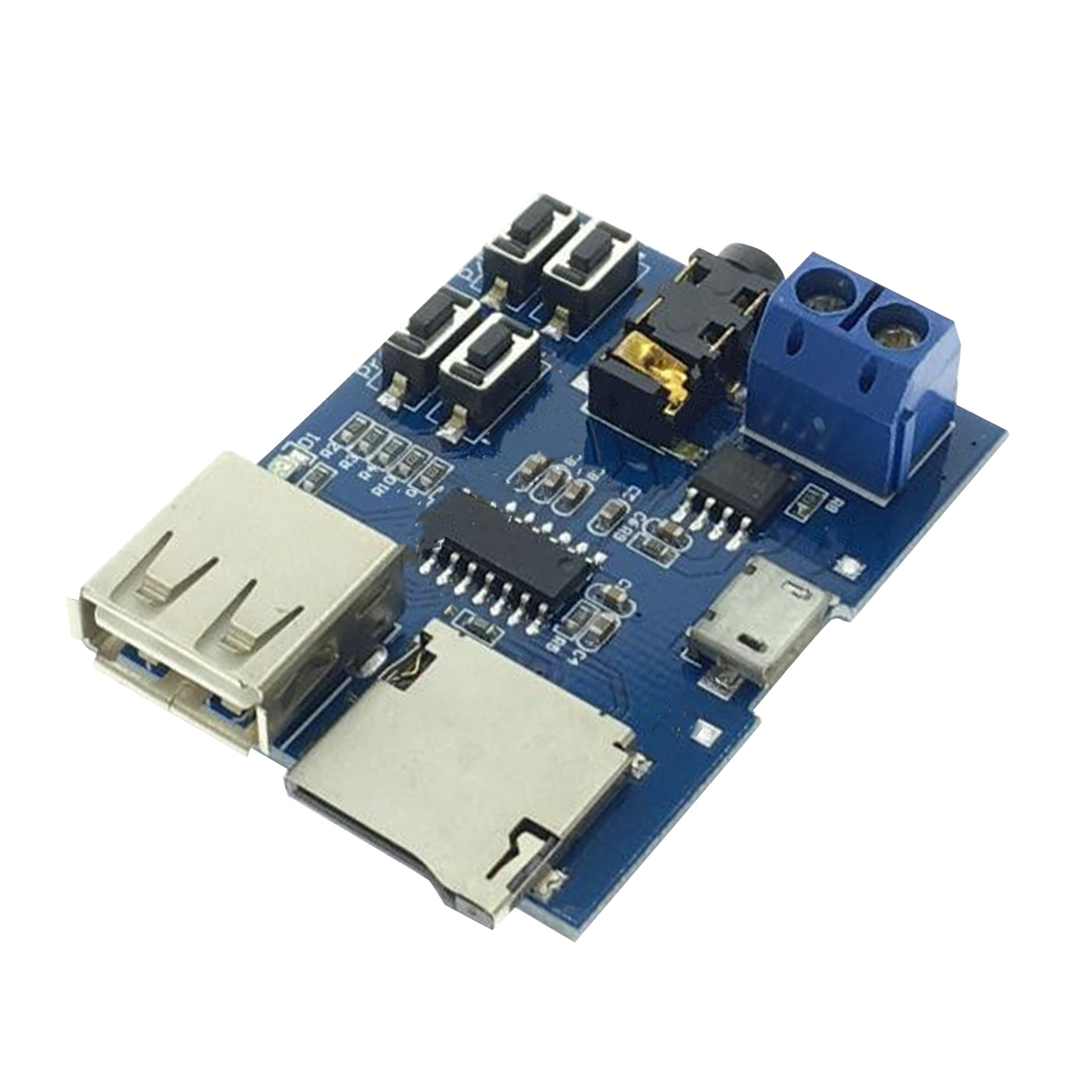 Verlustfreie Mp3-decodierkarte Mit Bedientasten, Mp3-decodiermodul Mit Verstärker Für Usb-speicherkarten, 3,7–5,5 V Gleichstromnetzteil