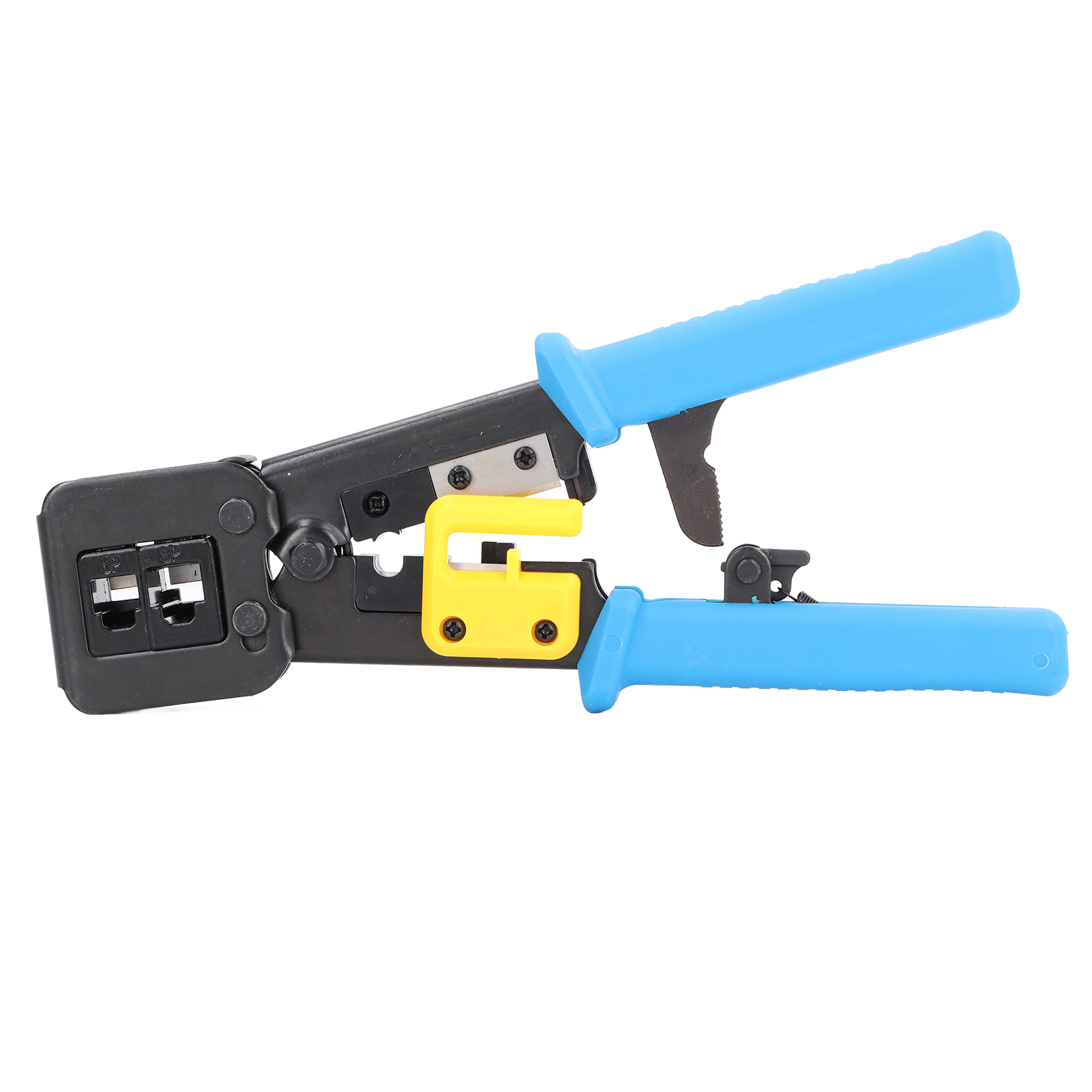 6p8p Crimpwerkzeug-set: Crimpzange, Abisolierzange, Drahtschneider, Netzwerktester, Kristallprüfkopf Für Reparatur Und Wartung.