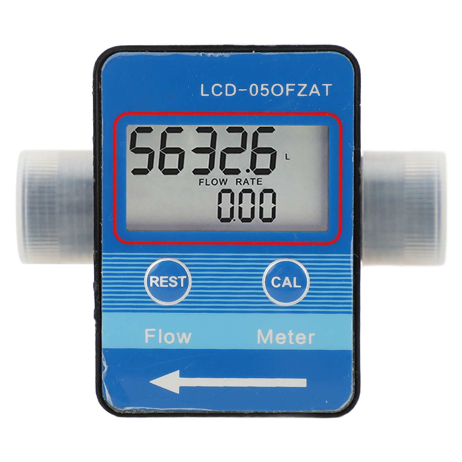 G1/2"-durchflussmesser Mit Digitaler Lcd-anzeige Für Flüssigkeiten (wasser, Diesel, Benzin) – 5-facher Messbereich Von 600 L/h, L Gal Pts M³