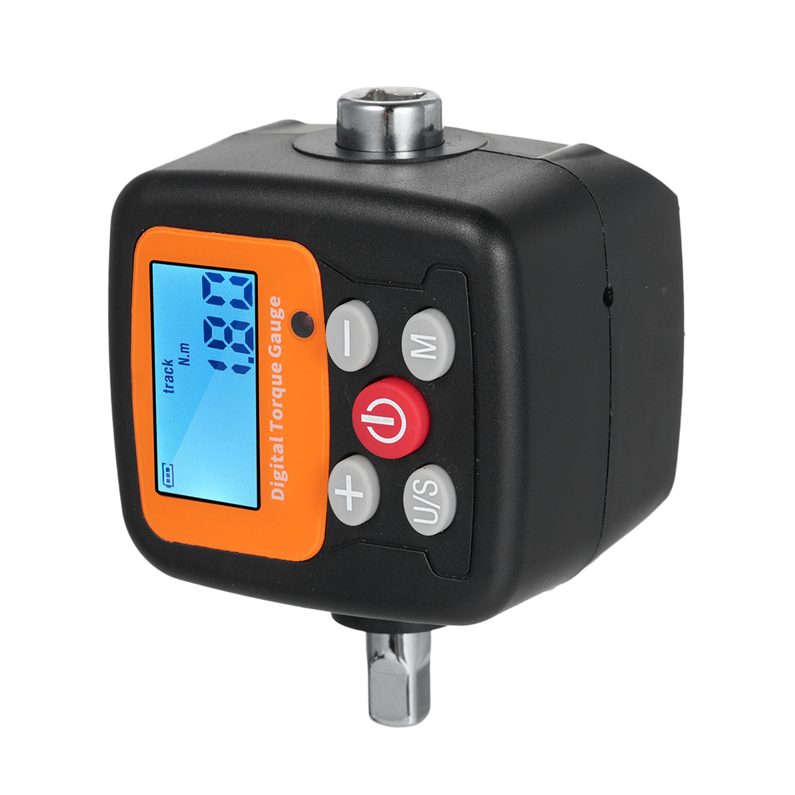 Engc-30 Digitalmultimeter, 1/2'' Auf 1/4'' Adapter, Hohe Präzision, 4-stufiges Hintergrundbeleuchtetes Display, Ideal Für Kfz-, Fahrrad-, Motorrad-, Heimwerker- Und Haushaltsreparaturen.