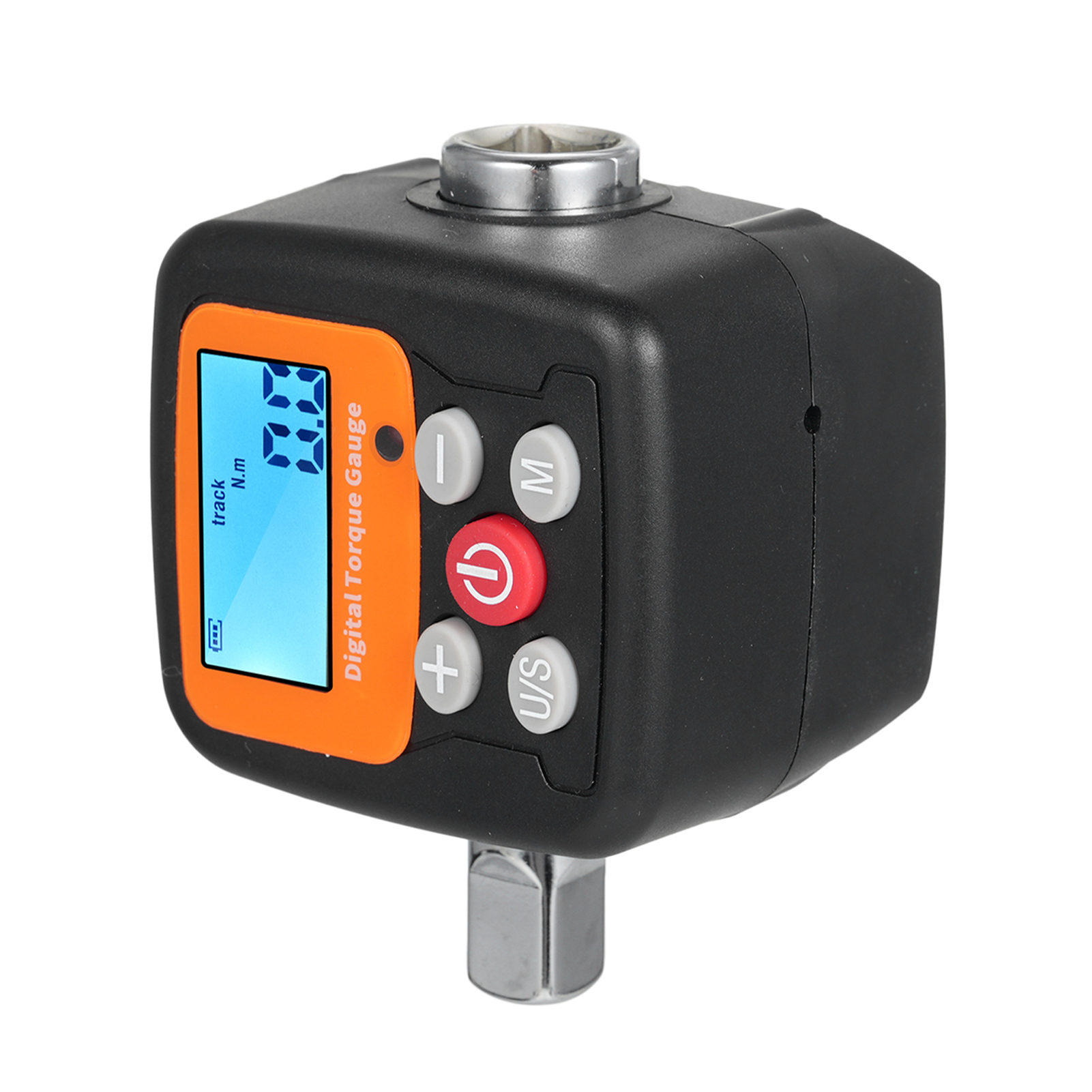 Engc-135 Digitalmultimeter, 1/2'' Bis 3/8'' Adapter, Hohe Präzision, 4-stufiges Hintergrundbeleuchtetes Display, Ideal Für Kfz-, Fahrrad-, Motorrad-, Heimwerker- Und Haushaltsreparaturen.