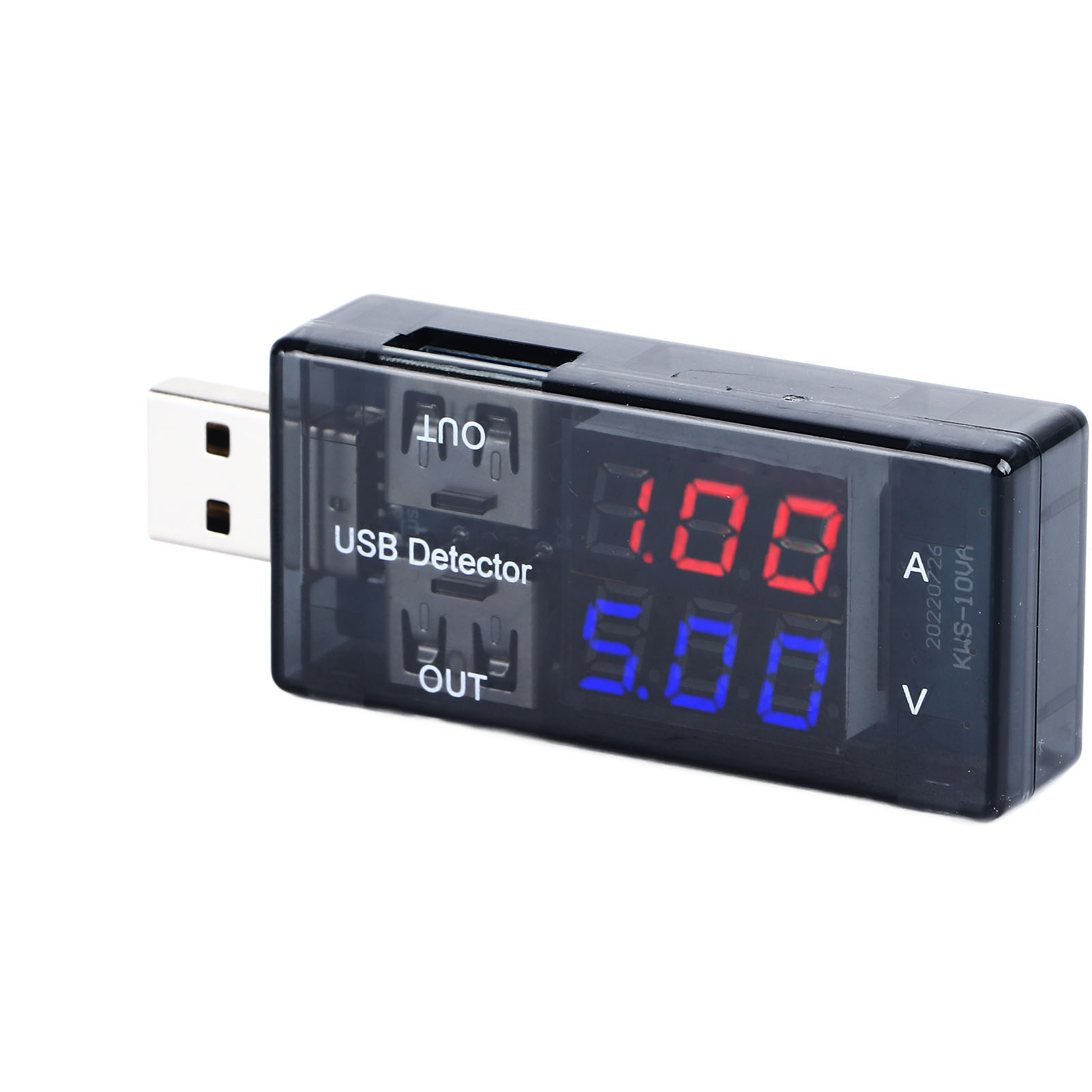 Hochpräziser Usb-tester, Usb-multimeter Mit Dual-display Für Spannung, Stromstärke Und Kapazität (3–20 V, 0–3 A)