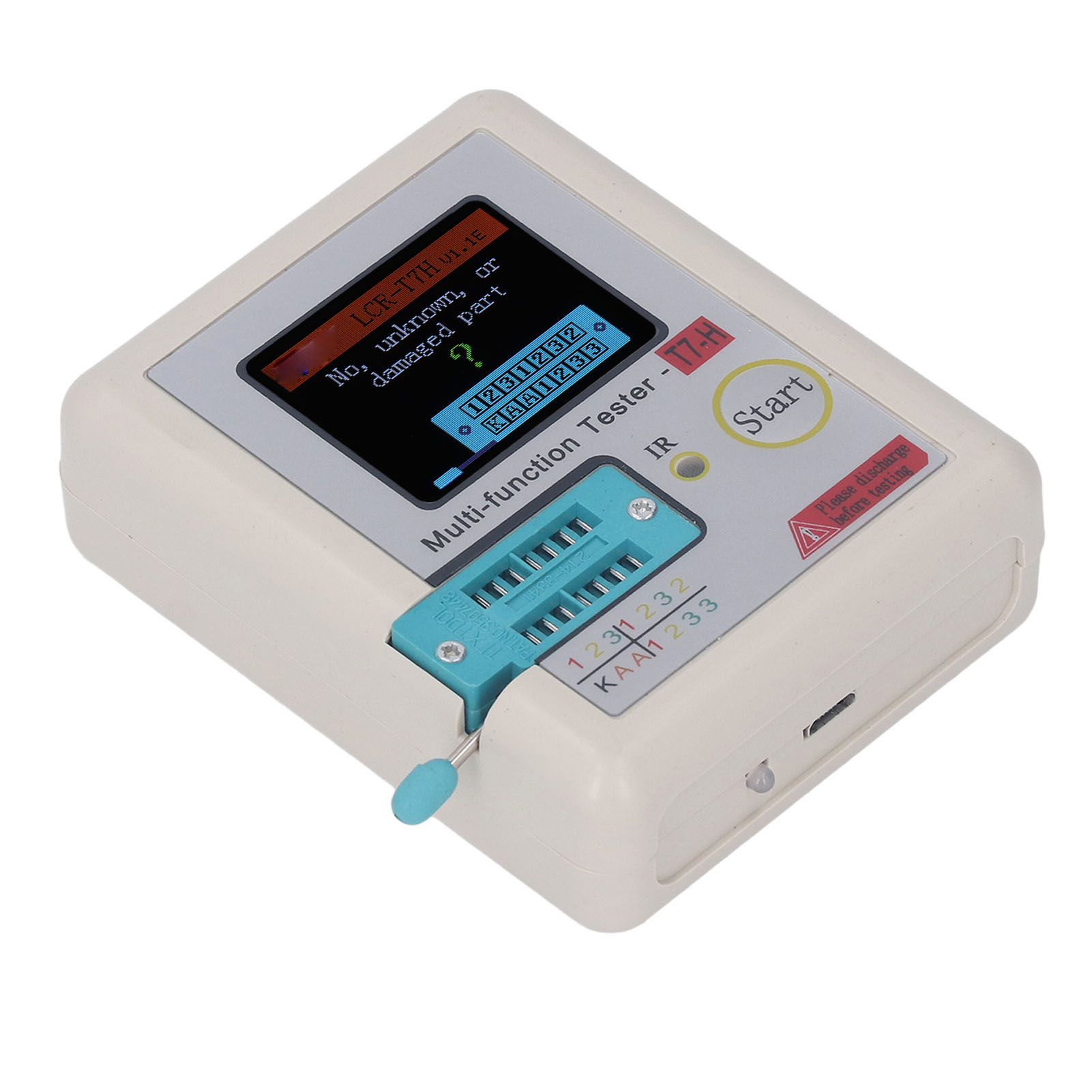 Hochpräzises Automatisches Esr-testgerät Mit Lcd-anzeige Für Transistoren, Kondensatoren, Widerstände Und Trioden