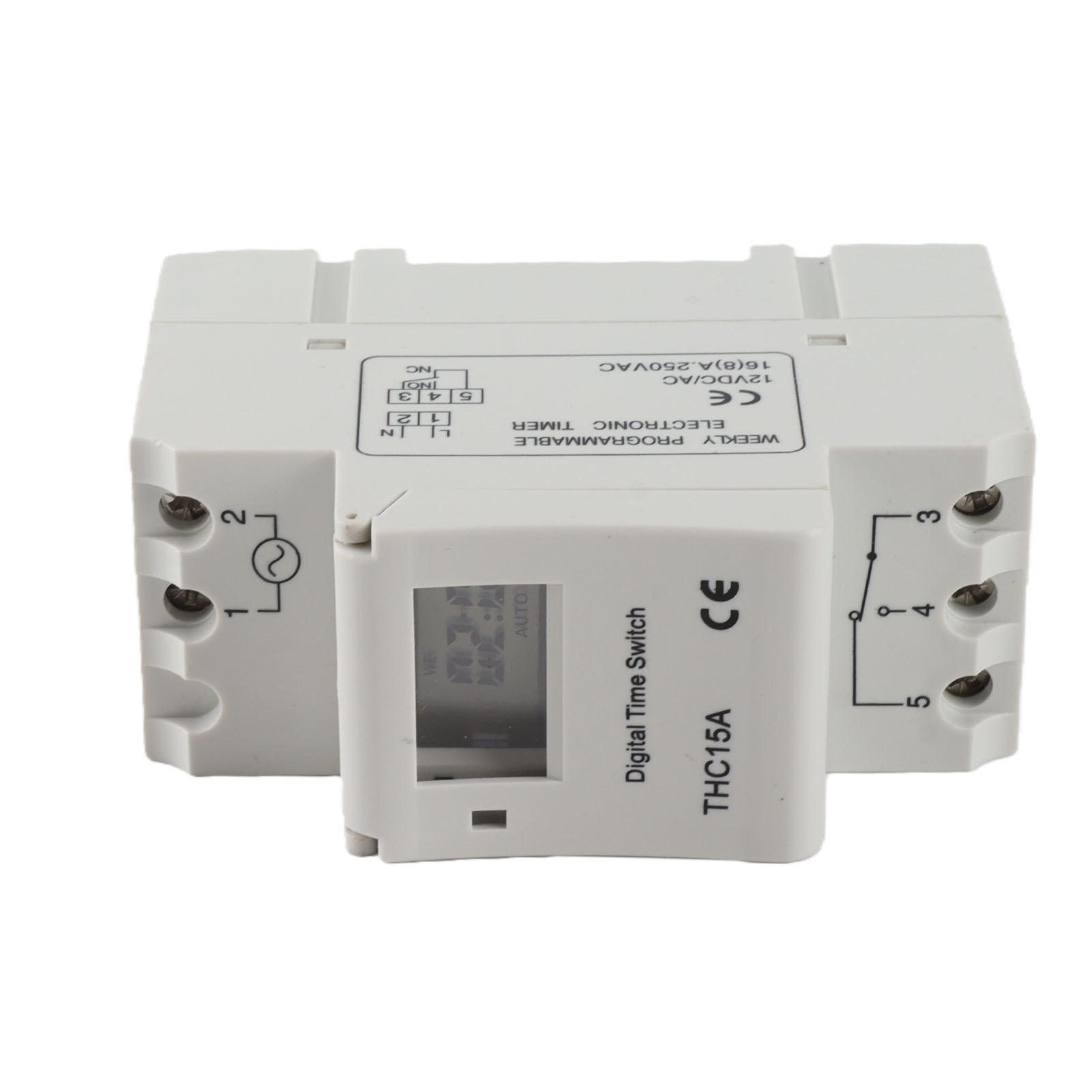 Timer Mit Robustem Abs-lcd-bildschirm, Wiederaufladbarem Akku Und Zeiteinstellungen Für Elektrische Geräte (12v Dc).