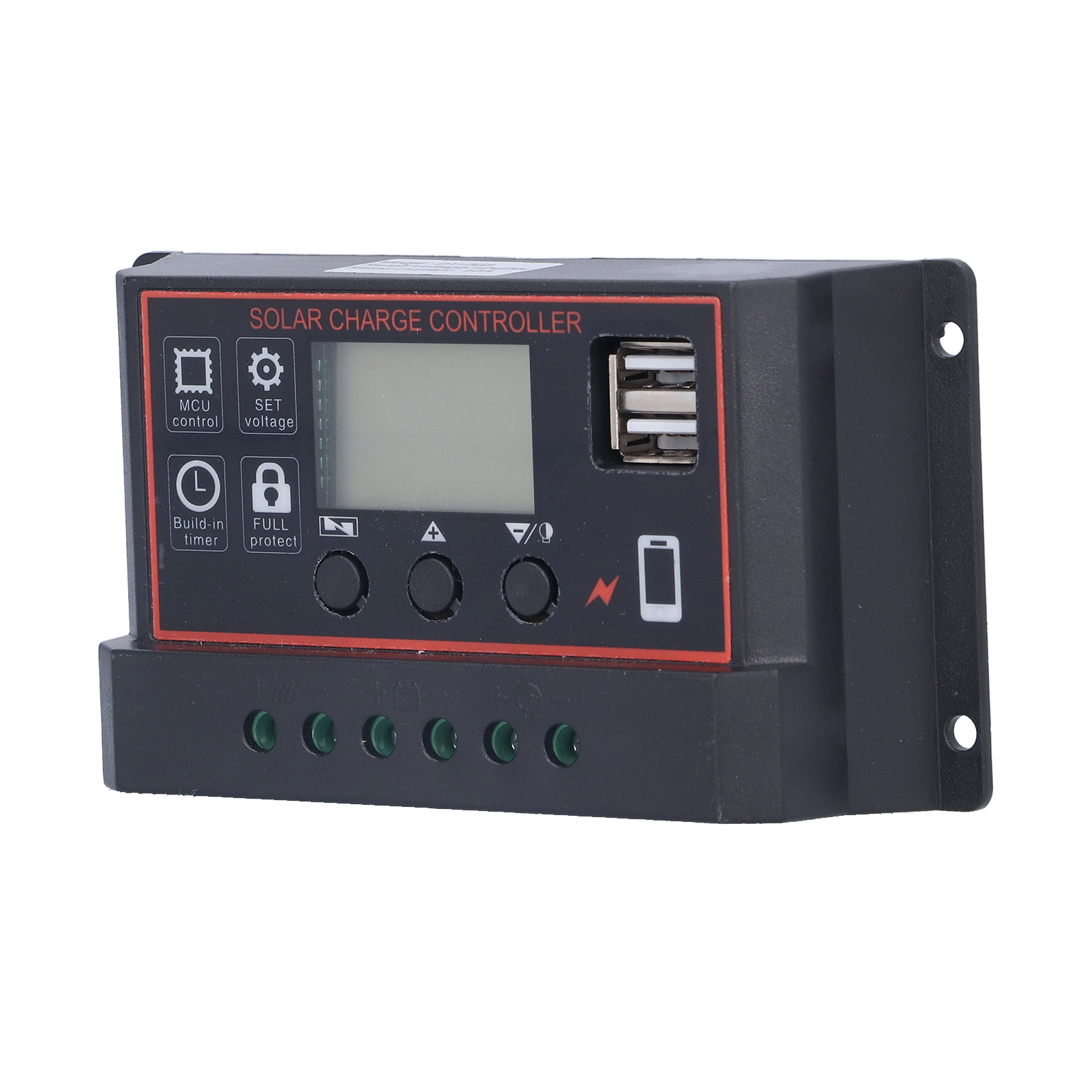 Intelligenter Laderegler Für Solarmodule Mit Schutzfunktionen Und Lcd-anzeige, 12 V/24 V, 30 A