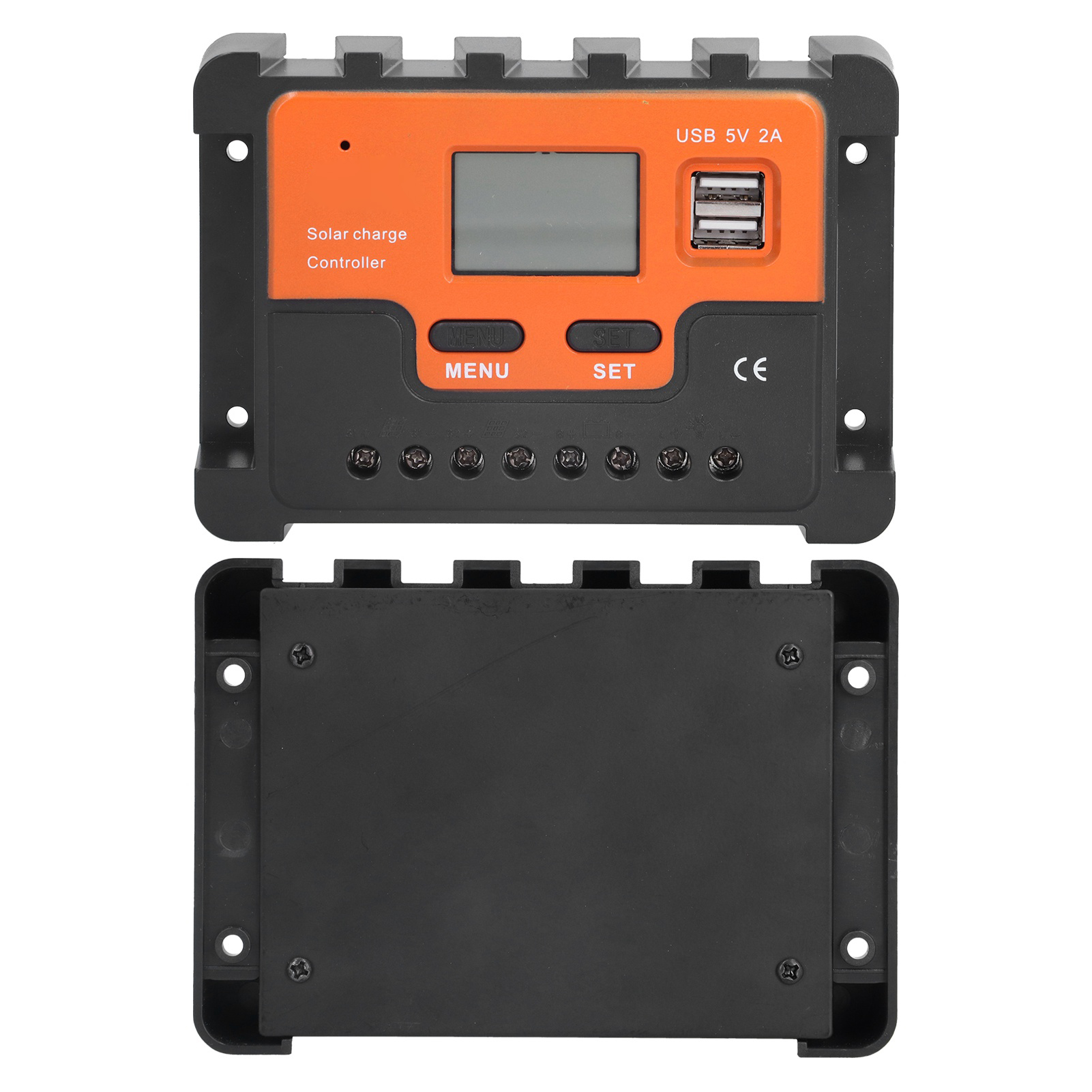 Dbs12 Abs-solarladeregler Mit Lcd-display, 3-phasen-pwm-lade-/entladeregler, 12 V/24 V, 20 A