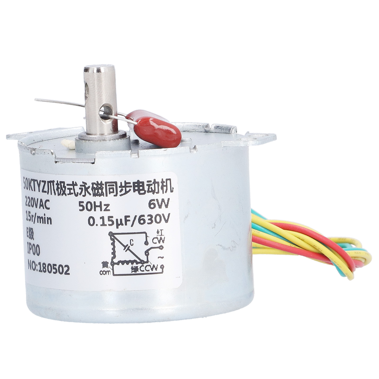 Synchronmotor 15 U/min, Mikro-untersetzungsgetriebe Mit Kondensator, 220 V Wechselstrom